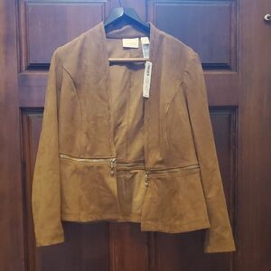 Chico's Brown Suede Women's Blazer